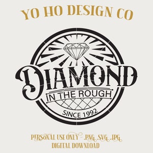 Aladdin Diamond in the Rough movie disney SVG PNG JPG - Vintage Parks Design (Digital Download)