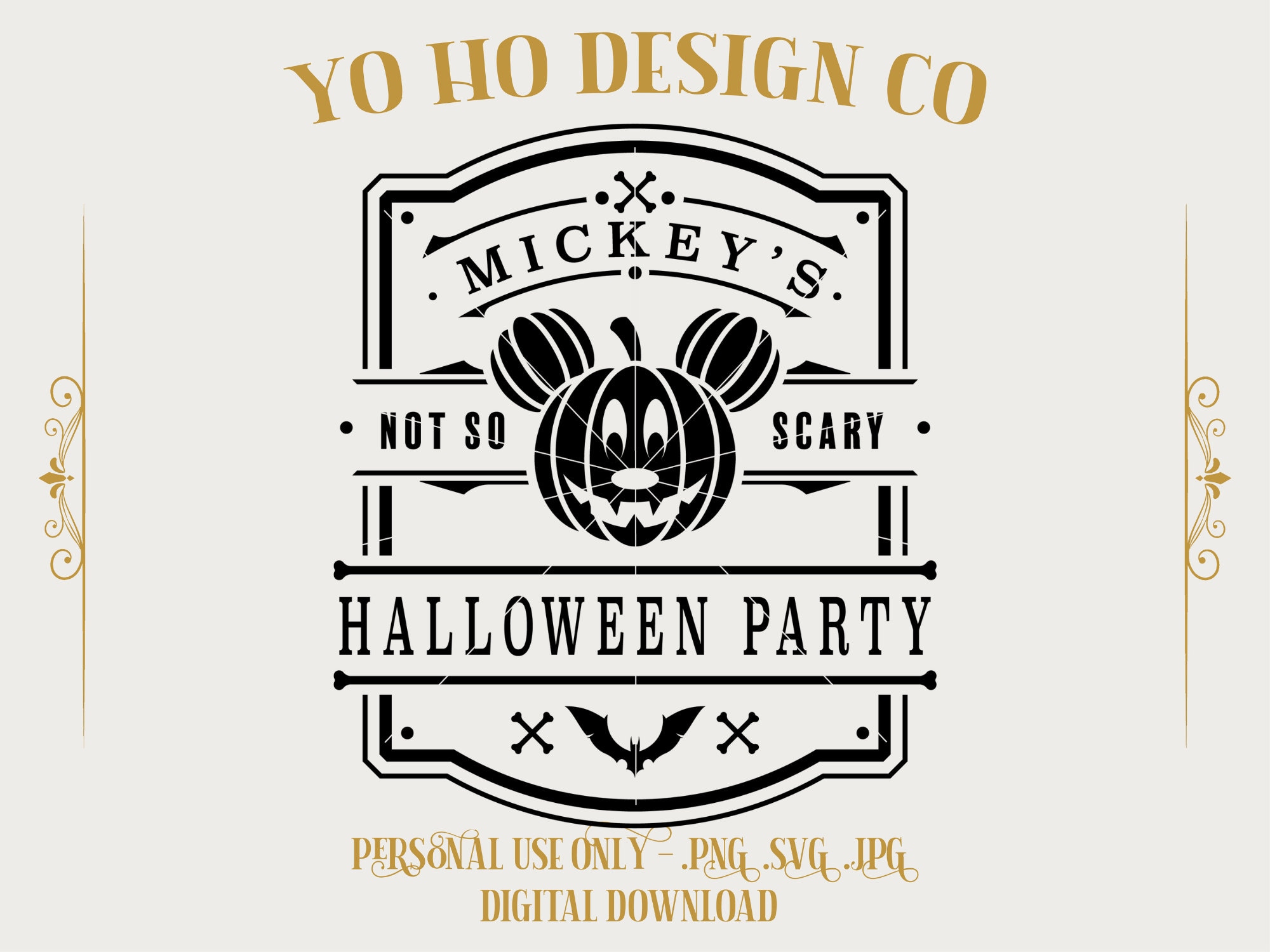 Halloween Pumpkin Party - Vintage Parks Design (Digital Download)