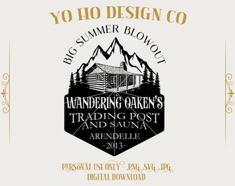 Wandering Oaken's Sauna Design: PNG SVG JPG (Digital Download)