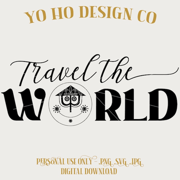 Small World Clock Svg Etsy
