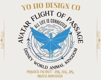 Avatar Flight of Passage Design - PNG SVG JPG (Digital Download)