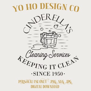 Services de nettoyage de Cendrillon - belles-soeurs - T-shirt - PNG - SVG - JPG - téléchargement numérique - design inspiré - chemise numérique