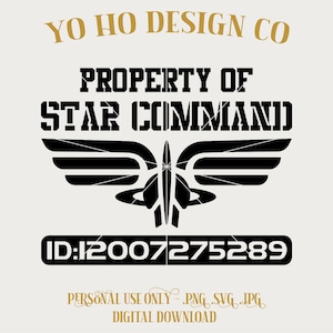 トイストーリー バズスターコマンド 宇宙愛好家 軍事 ID ライトイヤー - PNG - SVG - JPG - デジタルダウンロード - インスパイアされたデザイン - シャツ デジタル