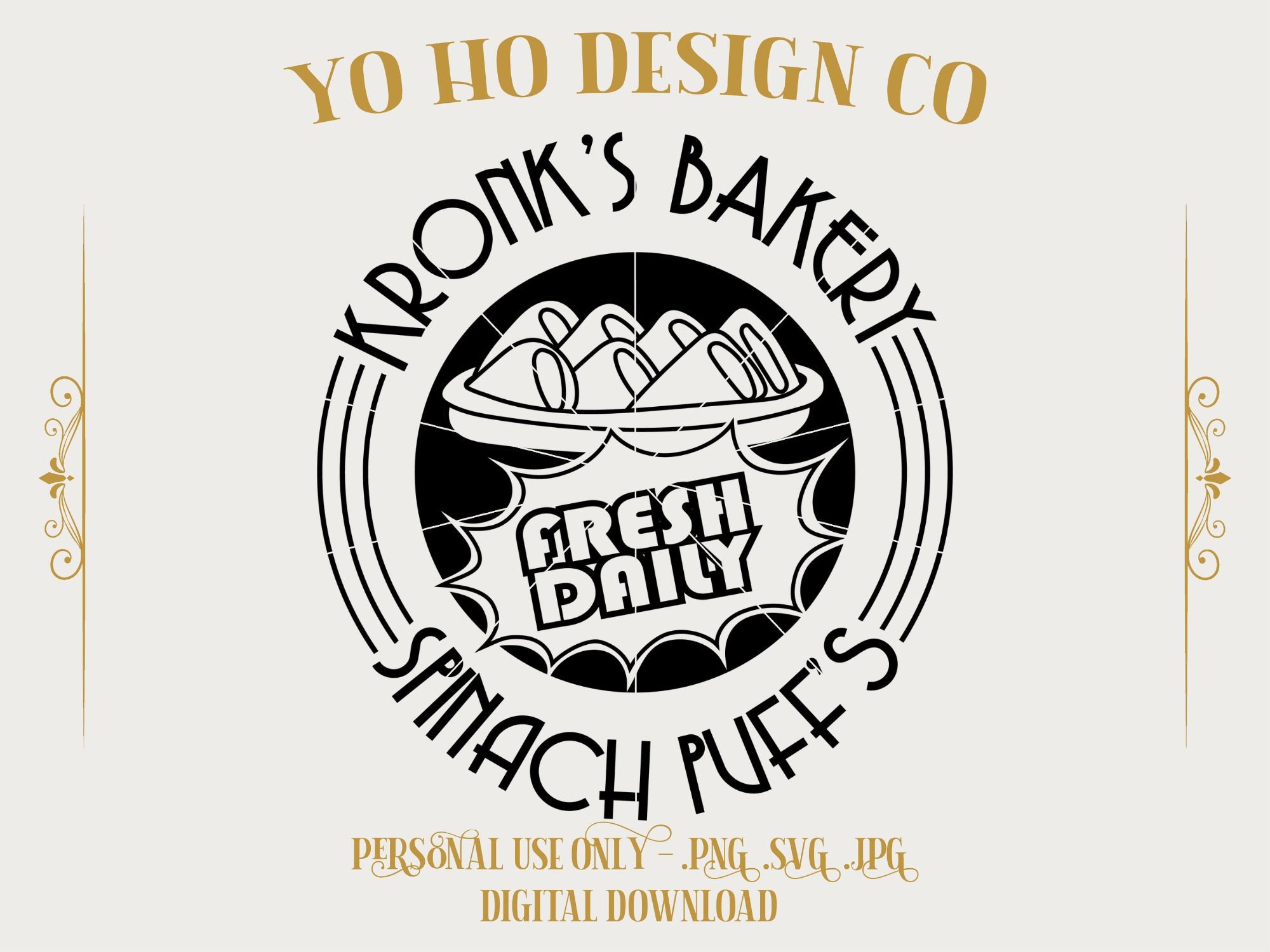 Emperor's New groove - Kronk Spinach puff - Vintage park - family - PNG - SVG - JPG - Digital Download - Inspired Design - Shirt Digital