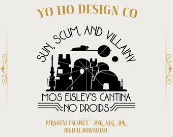 Mos Eisley Cantina Star Wars Inspired Design (Digital Download)
