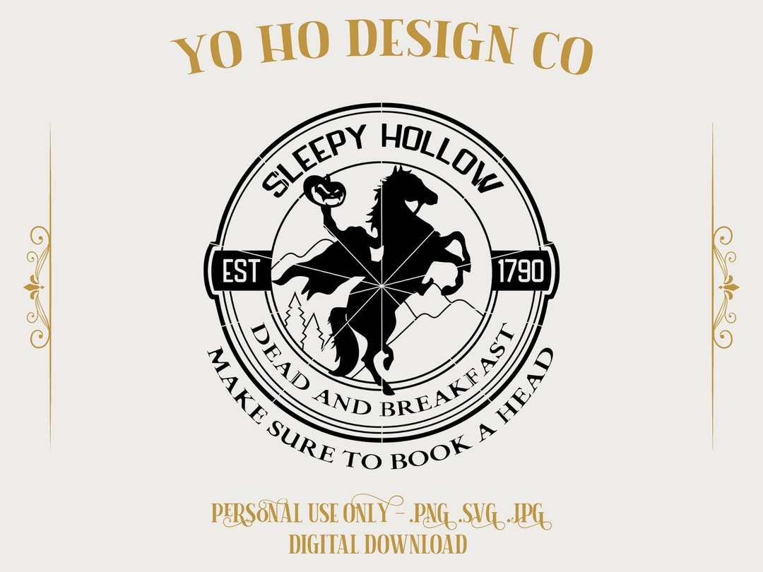 Legend of Sleepy Hollow Headless Horseman Dead & Breakfast Cricut File ...