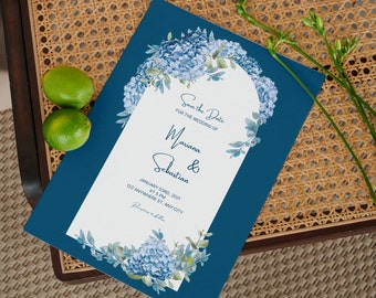 Sleek and Simple Wedding Invite Templates - Editable and Printable at Home