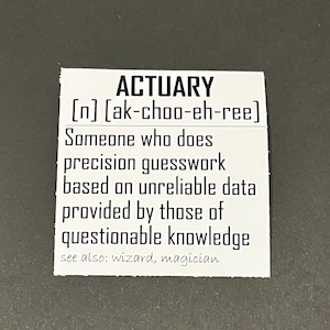 Actuary Stickers
