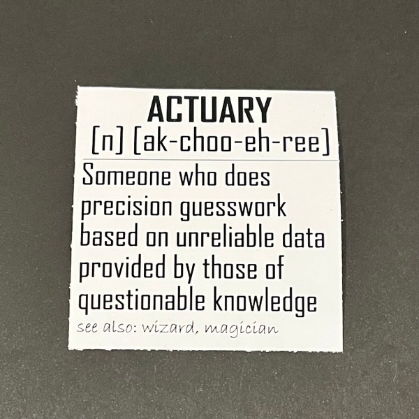 Actuary Stickers