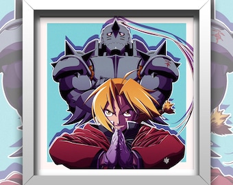 Illustrazione FULLMETAL (2 versioni) formato 30 cm x 30 cm