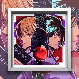 Illustration Light x L (2 versions) format 30cm x 30 cm