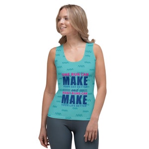 Sublimatie tanktop gesneden en naai, mouwloze tanktop met diepe hals voor dames, workouttanktop, fitnesstanktop, gymtank