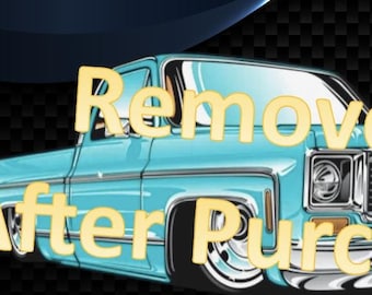 Squarebody Truck PNG/SVG/PDF File.  Transparent Background for quick Printing!!!