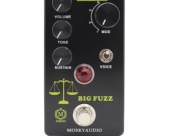 Mosky Big Fuzz Distortion Guitar Effect Pedal One Toggle Volume Tone Sustain