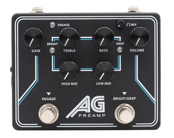 DemonFx AG Preamp DI Bass Effects Pedal Clone BJF Design