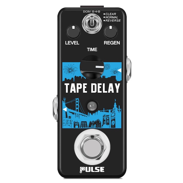 Pulse Technology Tape Delay PT-89 Mini Digital Guitar Delay Effect Pedal