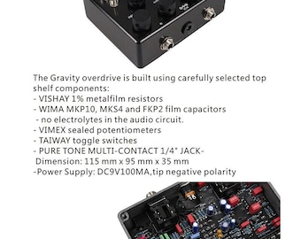 Demonfx Gravity Guitar Effects Pedal Overdrive TS10 and K-C in One