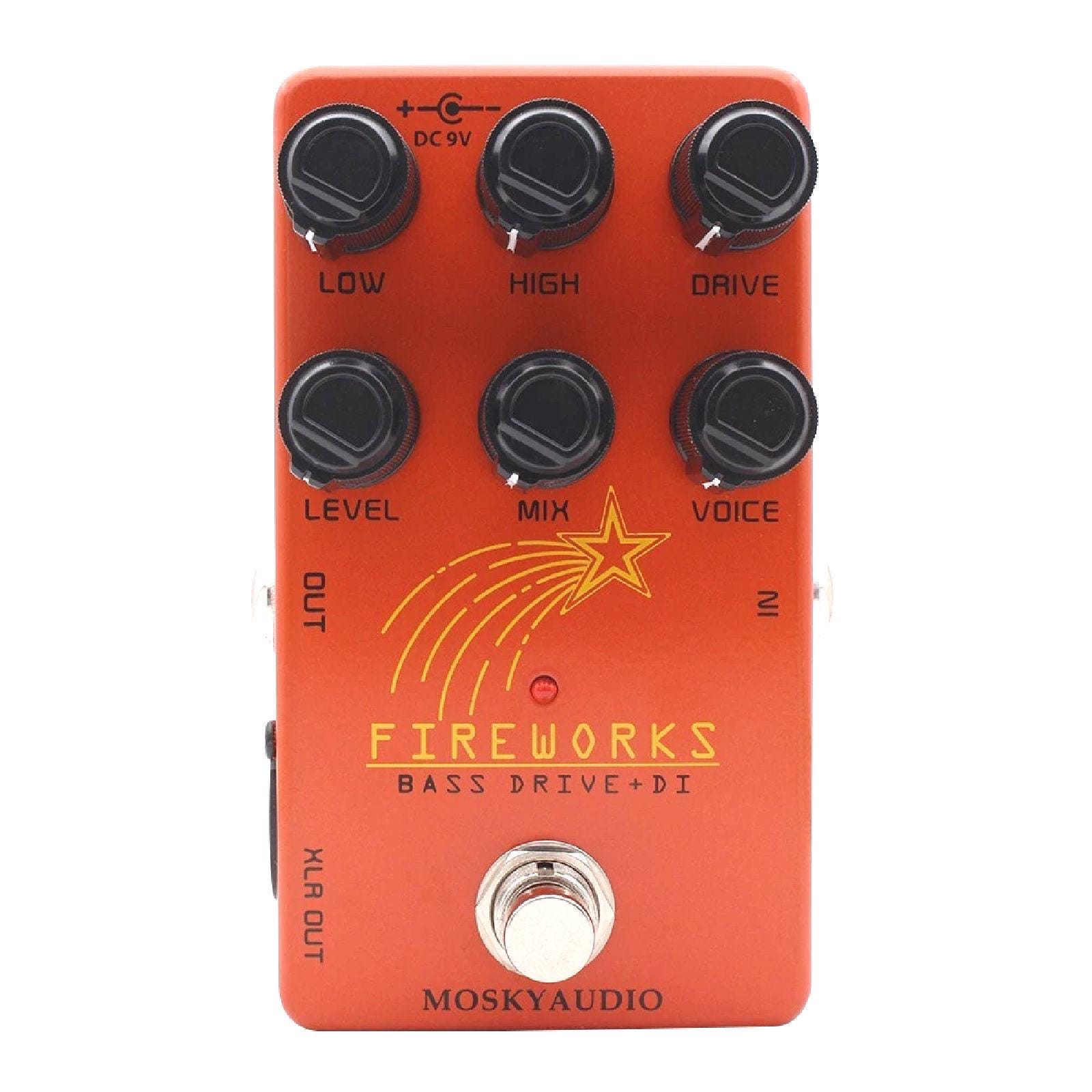 Mosky FIREWORKS Bass Drive DI FX Pedal Tube Amplifier Emulation