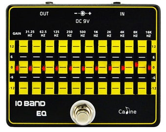 Caline Canada CP-24 10 Band EQ Guitar or Bass Effect Pedal True Bypass