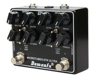 Demonfx Microtubes D7K Ultra V2 Bass Preamp Pedal - Etsy Demonfx Microtubes D7K Ultra V2 Bass Preamp Pedal - Etsy