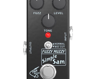 Simple Sam Fuzzy Muzzy Fuzz Guitar Effect Pedal True Bypass Astounding Tone