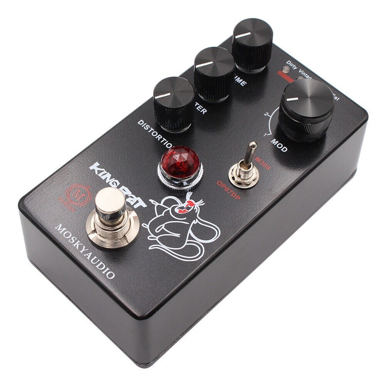 Mosky King Rat Guitar Effect Pedal Fuzz Distortion Volume Filter Distortion image 6