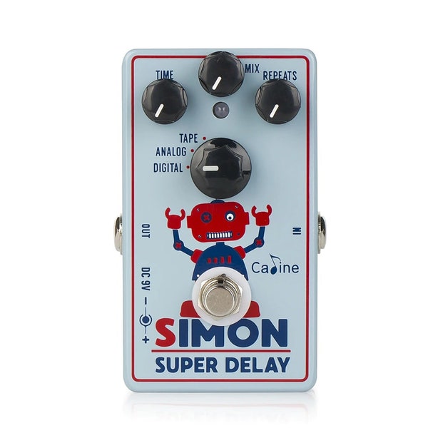 Caline CP-513 Simon Super Delay gitaareffectpedaal met digitaal, analoog en tap