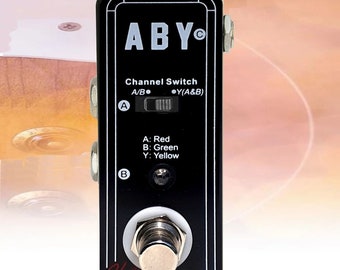 Hot Box ABY Micro AB Switch Micro Guitar Pedal ABY for Guitar / Bass etc Attitude Series