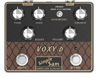 Simple Sam Voxy D Analog VOX Tones Guitar FX Pedal True Bypass Astounding Tone