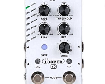 Mooer Looper X2 Guitar Effects Pedal + Power Supply