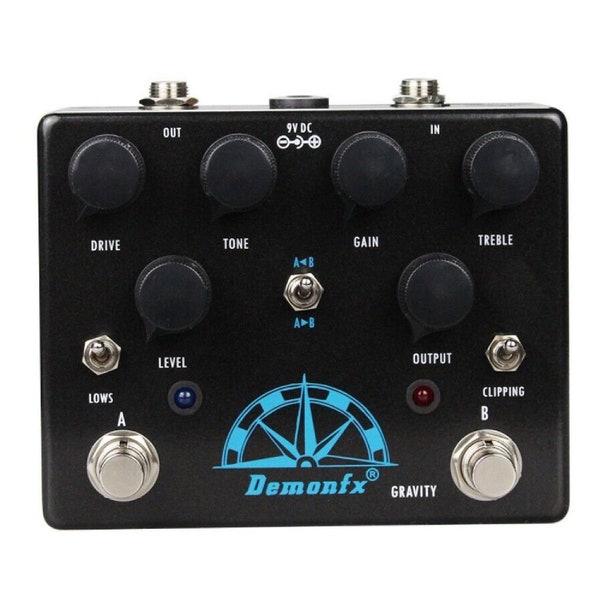 Demonfx Gravity guitar effects pedal Overdrive TS10 And K-C in one pedal