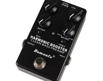 【新品】Demonfx HARMONIC BOOSTER Demonfx Harmonic Booster Clean Bass Guitar Pre-amp BASS Guitar