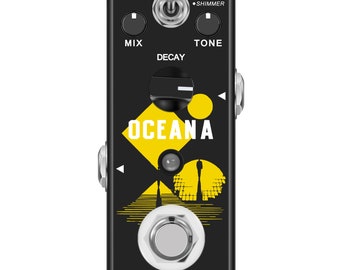 Pulse Technology OCEANA Reverb Guitar Effect Pedal R00M/ SprinG/ ShimmeR