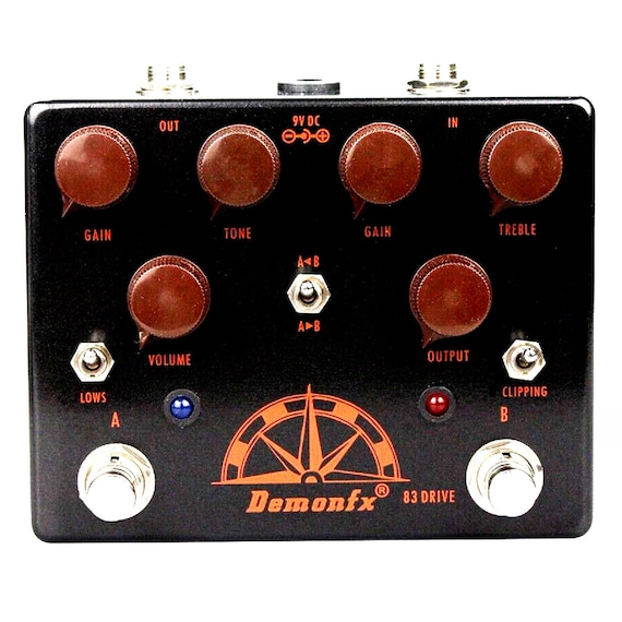 Demonfx 83 DRIVE Guitar Effect Pedal Overdrive BLUES BREAKER