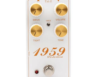 Mosky 1959 Distortion Pedal True Bypass Works on 9V to 18V power supply