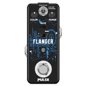 Pulse Technology Flanger Vintage Analog Flanger w/ Static Filter Guitar Pedal