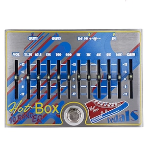 Hot Box Pedals HB-10 EQ 10 Band EQ Guitar / Bass Equalizer Effect Pedal with Volume/Gain