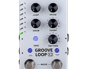 Mooer Groove Loop X2 Looper Drum Machine Stereo Guitar Effector
