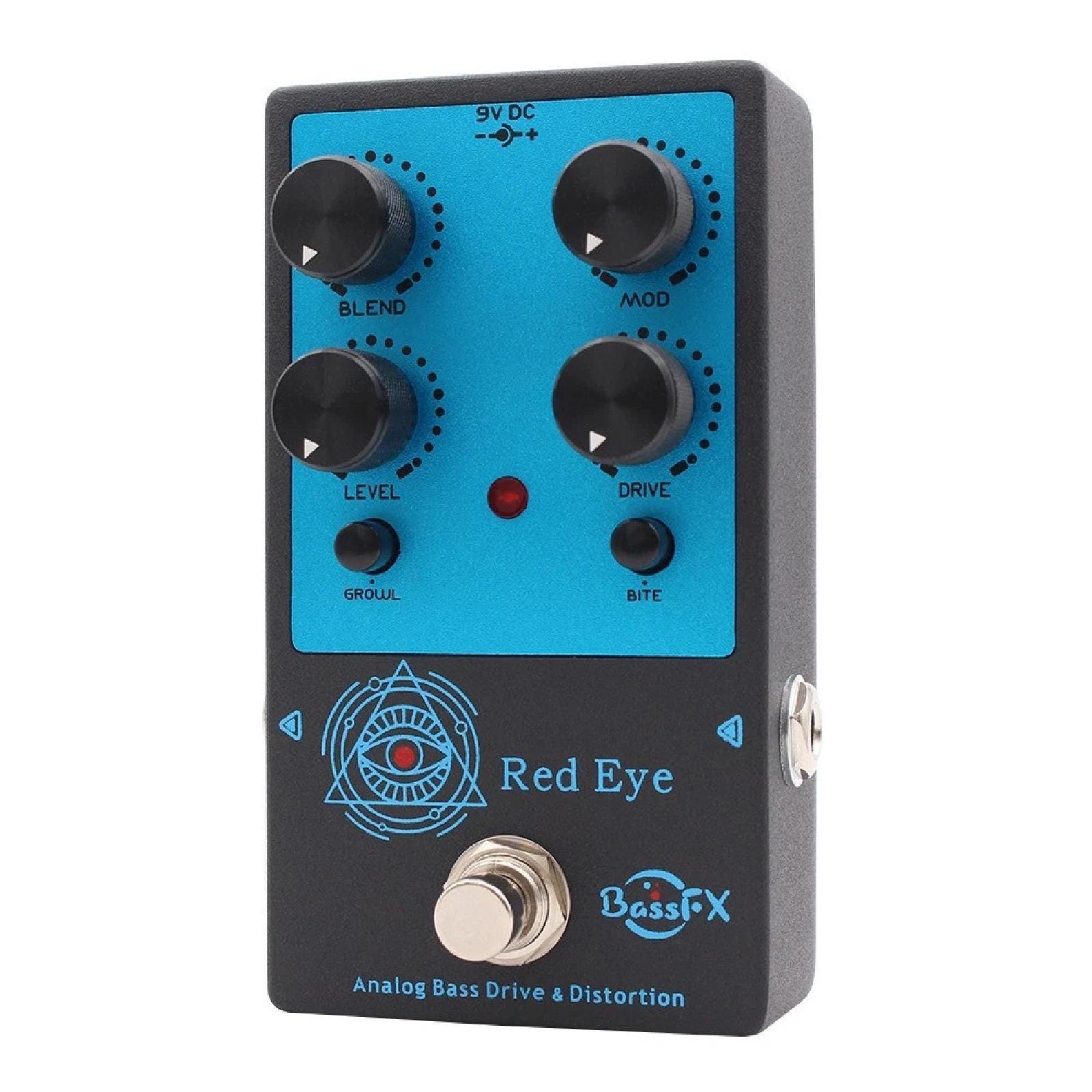 Fanmuzk/demonfx Red Eye Analog Bass Drive Distortion Effect Pedal