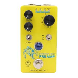 Mosky LM741 PREAMP Guitar Effect Pedal Distortion Overdrive Preamp Si Ge Soft