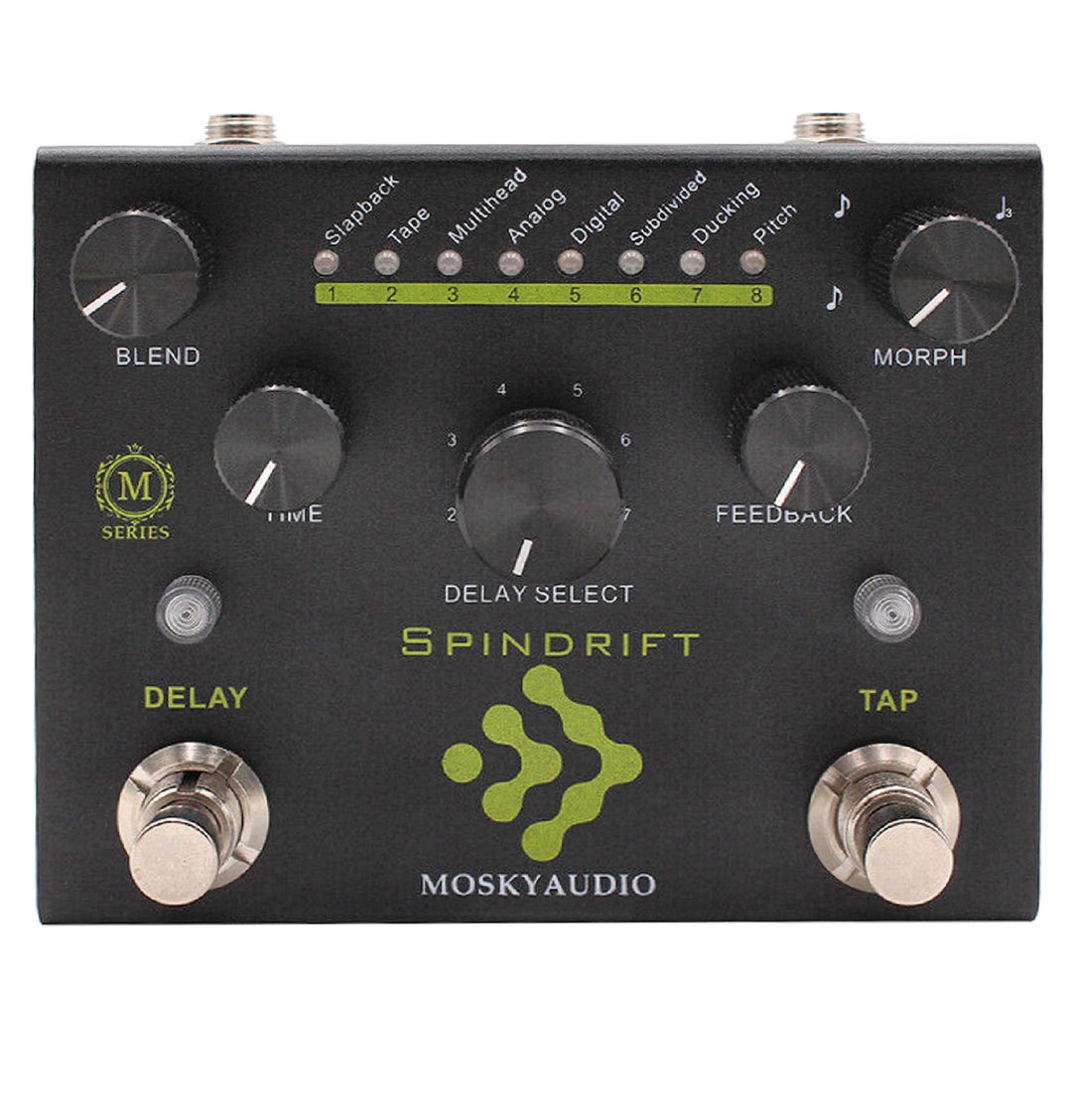 Mosky SPINDRIFT Digital Delay With TAP Guitar Effect Pedal 8 Mode