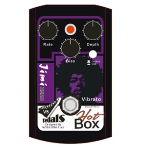 Hot Box Pedals by Moen HB-VB5 Vibe/Chorus Guitar Jimi VIBE Effect Pedal Bypass