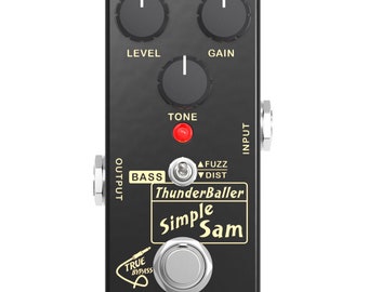 Simple Sam ThunderBaller Bass Fuzz Guitar Effect Pedal Bypass Astounding Tone