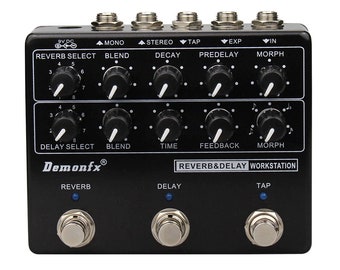 Demonfx RDW Reverb Delay Workstation Guitar Effect Pedal Multi
