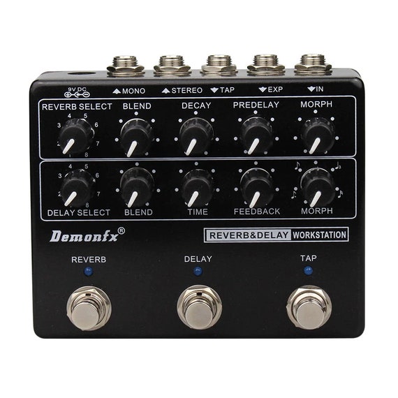 Demonfx RDW Reverb Delay Workstation Guitar Effect Pedal Demonfx RDW Reverb Delay Workstation Guitar Effect Pedal