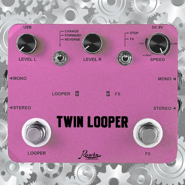 ゆ*り様 Rowin TWIN LOOPER ギターエフェクター Amazon.com: Rowin Twin Looper Station Electric Guitar Effect