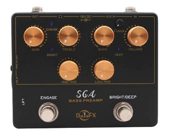 Fanmuzk/DemonFx Octopus Booster ベースプリアンプペダル 3バンドEQ