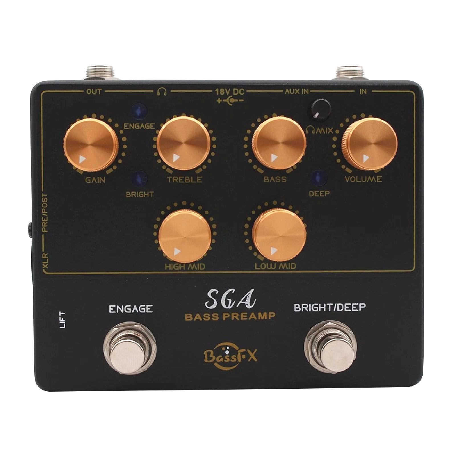 Fanmuzk/demonfx SGA Bass Preamp Pedal Direct Box Highly Flexible