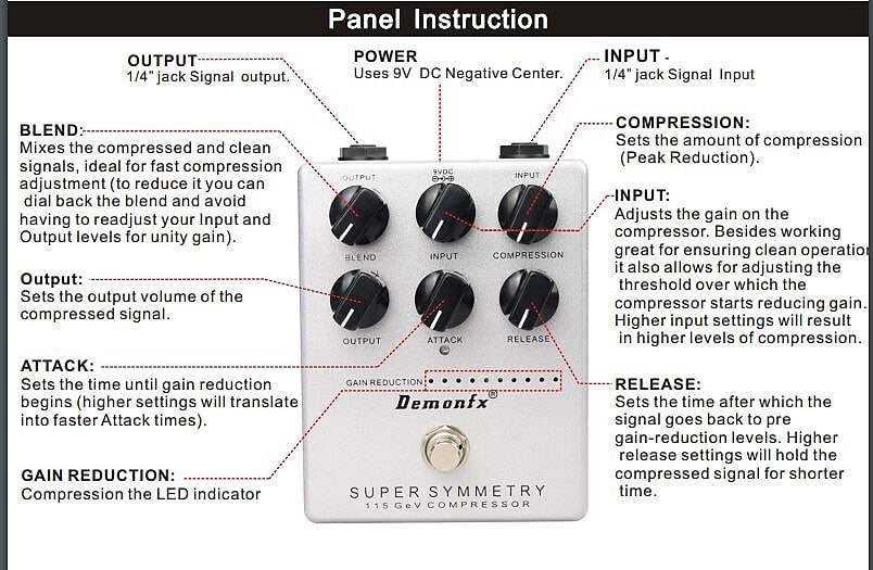 ベース Demonfx Super Symmetry 115GeV Compressor new】Demonfx / HAND-MADE EFFECTS PEDAL SUPER SYMMETRY COMPRESSOR