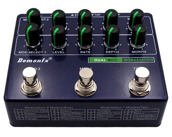 ギター Demonfx DUAL MOD WORKSTATION Demonfx DUAL MOD WORKSTATION Guitar Effect Pedal Numerous Options